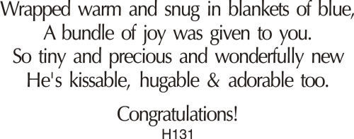 Warm and Snug New Baby Greeting
